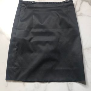 COS Black Satin Pencil Skirt